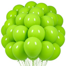 Voircoloria Lime Green Balloons, 66pack 12inch Light Green Latex Party Balloons for St. Patrick's Day Birthday Graduation Bridal Shower Baby Shower Gender Reveal Jungle Safari Theme Party Decorations