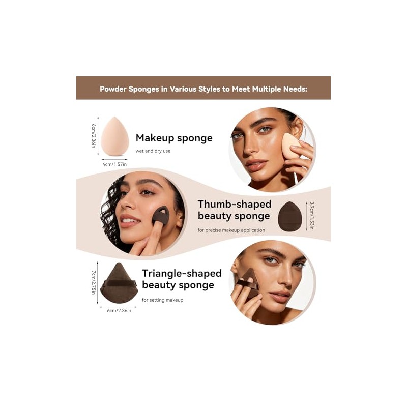 MAGEFY Set de Brochas para Maquillaje de 10 Piezas con