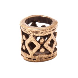 Kleine Vikings Hair & Beard Pearl IMKE 4 mm Bohemian Hair Bead Vintage Hair Accessories Bronze, Bronze, No Gemstone