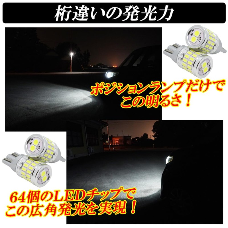 DSIC T10 LED Position Lamp, Explosive Light, 1,000 LM, White,