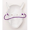 Party City Japanese-Style Folk Art Mask, Hannya Female Demon, White