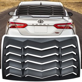 Rear Window Louver for Toyota Camry 2018 2019 2020 ABS Windshield Sun Shade Cover Lambo Style Matte Black