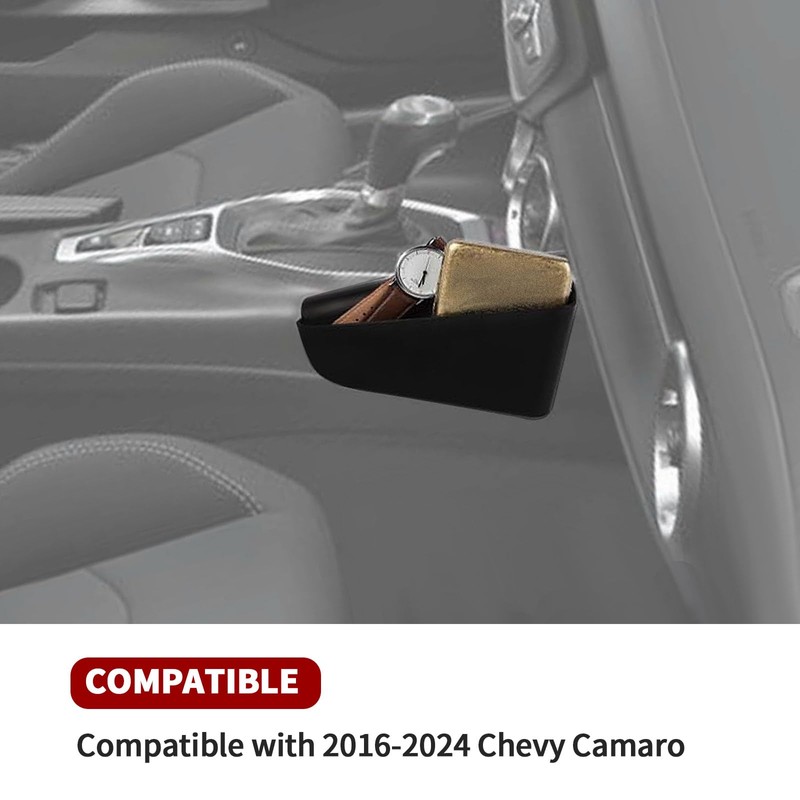 SQQP Gear Shifte Console Side Storage Box Compatible with 2016-2024