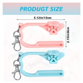 Car Seat Buckle Release Tool, 2PCS Universal Car Seat Key,Seats Belt Buckle Guard Lock Release Key Cars Seat Unbuckle Aid to Protect from Removing Their Seatbelt During Auto Journeys (Blue+Pink)