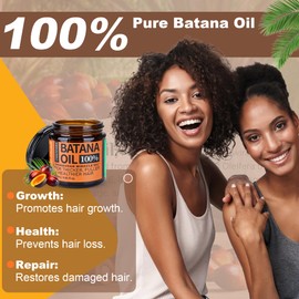 Raw Batana Oil for Hair Growth Dr Sebi, 100% Pure Organic Batana Hair Mask from Honduras, Wild Growth Hair Oil, Scalp Oil Promotes Hair Thickness, Prevents Loss for Men & Women, 4.06 fl oz (1 Pack)