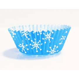 PME Backförmchen für Cupcakes aus Papier mit Schneeflocken, Mini-Format, 100er Pack, Kunststoff, Mehrfarbig, 7 x 7 x 2.8 cm, 100-Einheiten