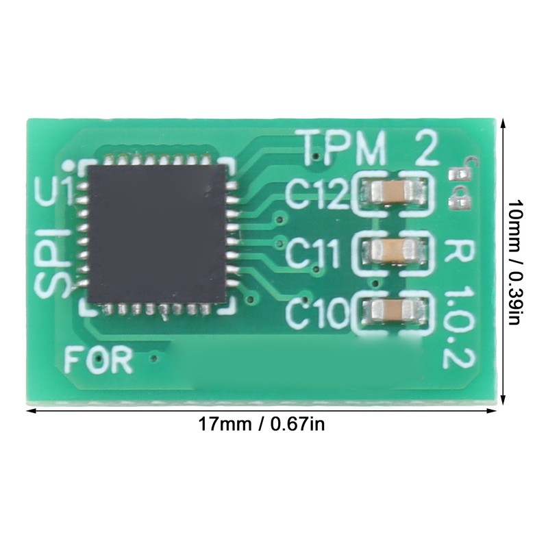 TPM2.0 Module 14 Pin SPI Remote Card Encryption Security Board