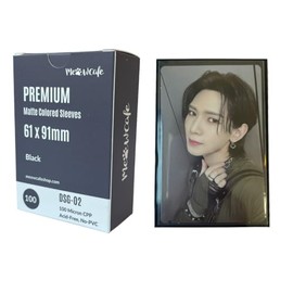 MEOWCAFE Fundas de Colores Premium 61x91mm para Doble Enfundado de Photocards Kpop, Resistentes, Gruesas, Fundas para Photocards Kpop de Alta Claridad