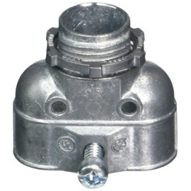 Halex, 3/8 in. Flexible Metal Conduit (FMC) Duplex Connector , 15803B, 25 per pack