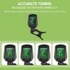 Guitar Tuner Clip-On Tuner Digital Mini Electronic Tuner with LCD