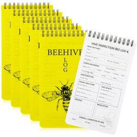 PerKoop 3 Pack Beekeeping Log Book Beekeepers Tracking Journal Beehive Log Waterproof Bee Hive Inspection Notebook Gift for Beekeepers Honey Bee Farming Tracker, 4 x 7.5 Inch