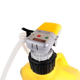 Zeeline XL Battery-Powered Fuel Transfer Pump, 52" Hose, 2.4GPM Flow Rate, Fuel Can Transfer Pump For Portable and Easy-to-use Fuel Transfer Solution - Yellow