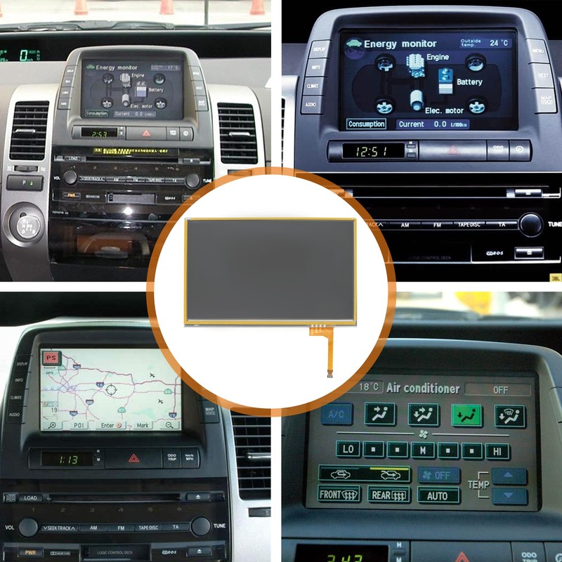 LoloWheat 7 inch 4 Pin Touch Screen Information Display Fit