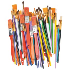 Paint Brush Variety Pack - 72 Pieces - Educational and Learning Activities for Kids