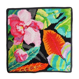 Faylor Hand Towel, Black, 11.8 x 11.8 inches (30 x 30 cm), Rainforest