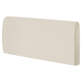 sourcing map Bed Headboard Slipcover, 1.2m Stretch Bed Headboard Cover Dustproof Protector Cover Jacquard Furniture Cover for 1.1-1.4m Headboard, Yellow