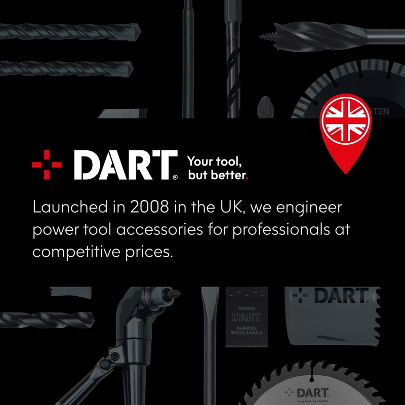 DART 5 PC Premium Hex Multipurpose Drill Bits Set -