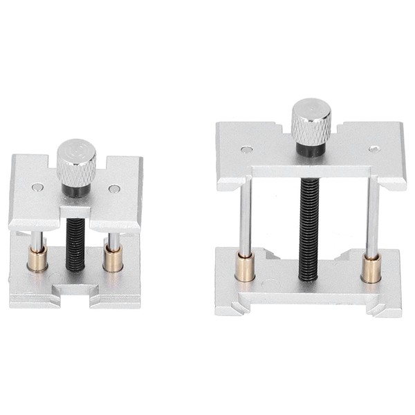2pcs Adjustable Watch Case Holder, Steel Watch Movement Holder Base,