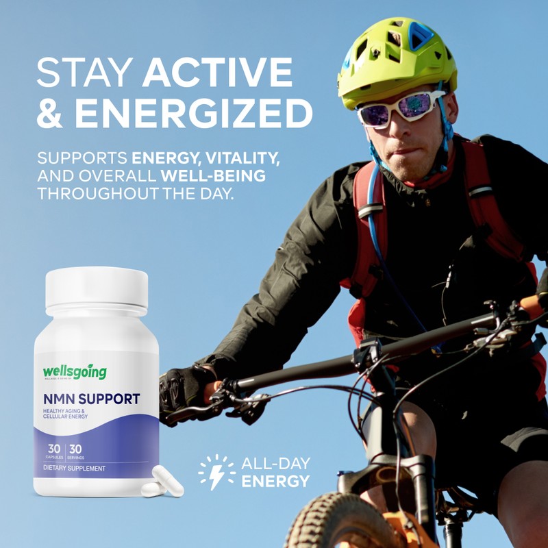 NAD+ Booster Supplement with NMN 500mg, Resveratrol & TMG –