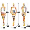 XYQXYQ Resin Graffiti Home Decor Thinker Statue Accents, Set of