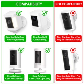 Power Adapter for Spotlight Cam Plus/Pro (Battery) and Spotlight Cam (Battery), with 25Ft/7.5m Weatherproof Outdoor Cable to Continuously Charge Your Home Security Camera