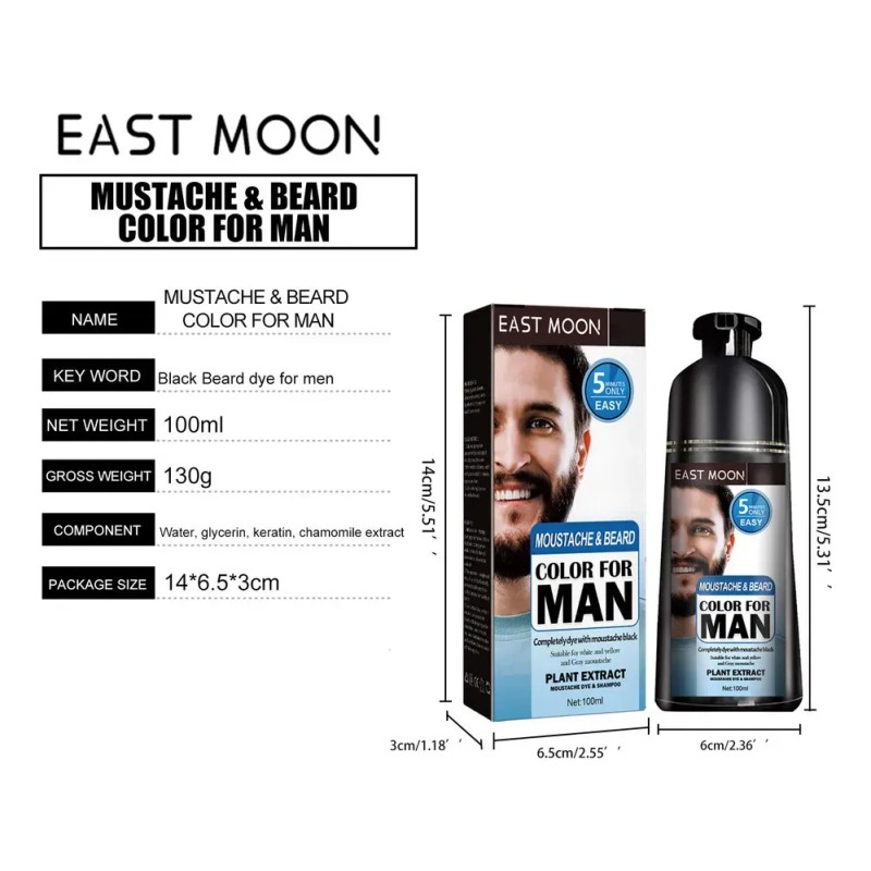 Champú Para Hombres Para Pelo De Oso Teñido, Color Natural