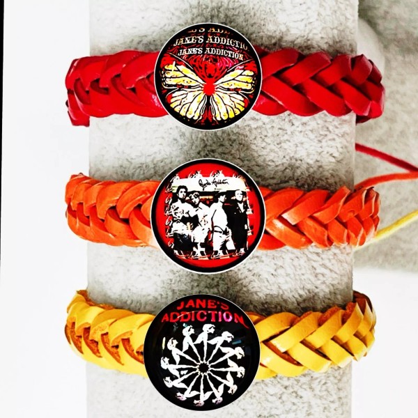 JANE’S ADDICTION LOT OF THREE THREE COLOR BRACELETS