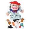 Constructive Playthings Plush "Old Lady" Doll and Animal Finger Puppet