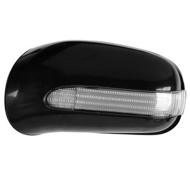 Left Door Mirror Cover, Includes Turn Lamp 2208100164, Ideal for W220 W215 S55, Enhanced Visibility
