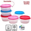 Reusable Plastic Food Storage Containers Stackable Airtight Food Containers for