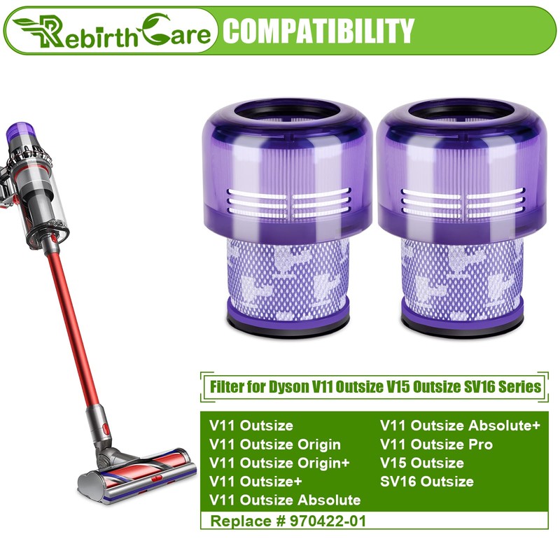 Rebirthcare V11 Outsize Filter for Dyson V11 Outsize,V11 Outsize Origin
