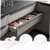 TEHAUX 20pcs Crab Shaped Drawer Guides Durable Plastic Drawer Slides
