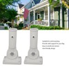 2Pcs Adjustable Flag Pole Holder Aluminium Alloy Metal Wall Mount