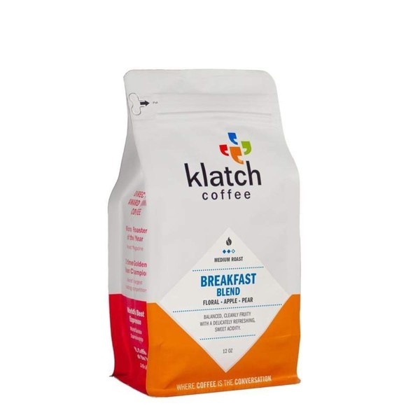 Klatch Coffee "Breakfast Blend" Medium Roasted Whole Bean Coffee - 5 Pound Bag