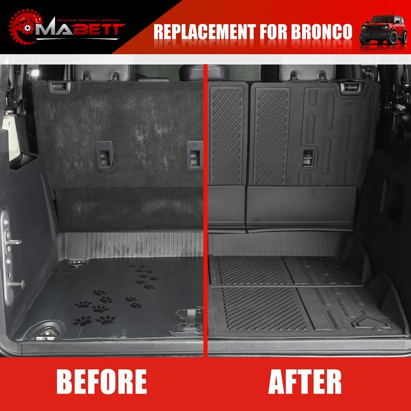 Mabett Seat Back Cover and Cargo Liner for Ford Bronco