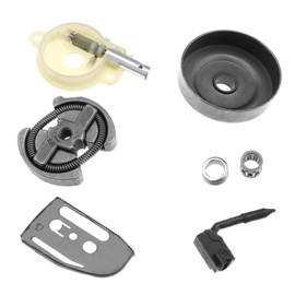 YINETTECH Set of 7 Clutch Drum Bearing Oil Pumps Worm Wheel Set 530 06 93-42/530069342 Compatible with Husqvarna 36 41 136 137 141 142 Chainsaw Accessories