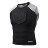 Bodyprox Baseball Chest Protector Shirt (Adult-XL) Black