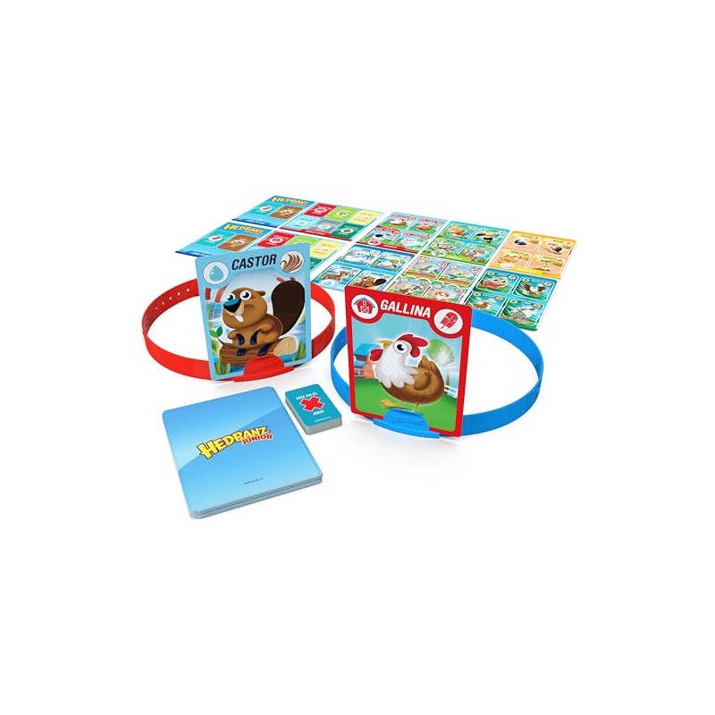Spin Master Games, Juego de Mesa Hedbanz Junior para niños