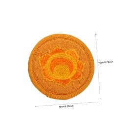 Kisangel Buddhist Bowl Pad Handmade Rounded Cushion for Sound Bowls Beautifully Embroidered Tea Pot Mat Durable Lightweight Religious Decor for and Meditation