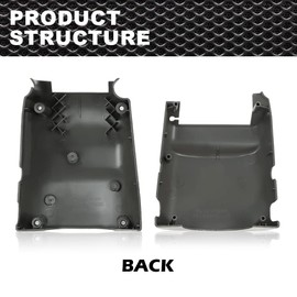 CNNELL Steering Column Cover Lower & Upper Compatible with Toyota 4Runner 1990 1991 1992 1993 1994 1995 Gray Plastic TILT 45286-35330 45287-04020 45286-04020 45286-35360 45287-35210 45287-35240