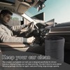 Black Compact Mini Collapsible Car Bin, Compact Foldable Car Rubbish