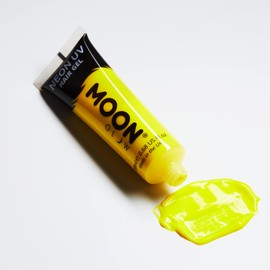 Moon Glow - Neon UV Hair Gel - 20 ml Intensive Yellow - Hair Dye Hair Colour - Make yourself glowing spikes!