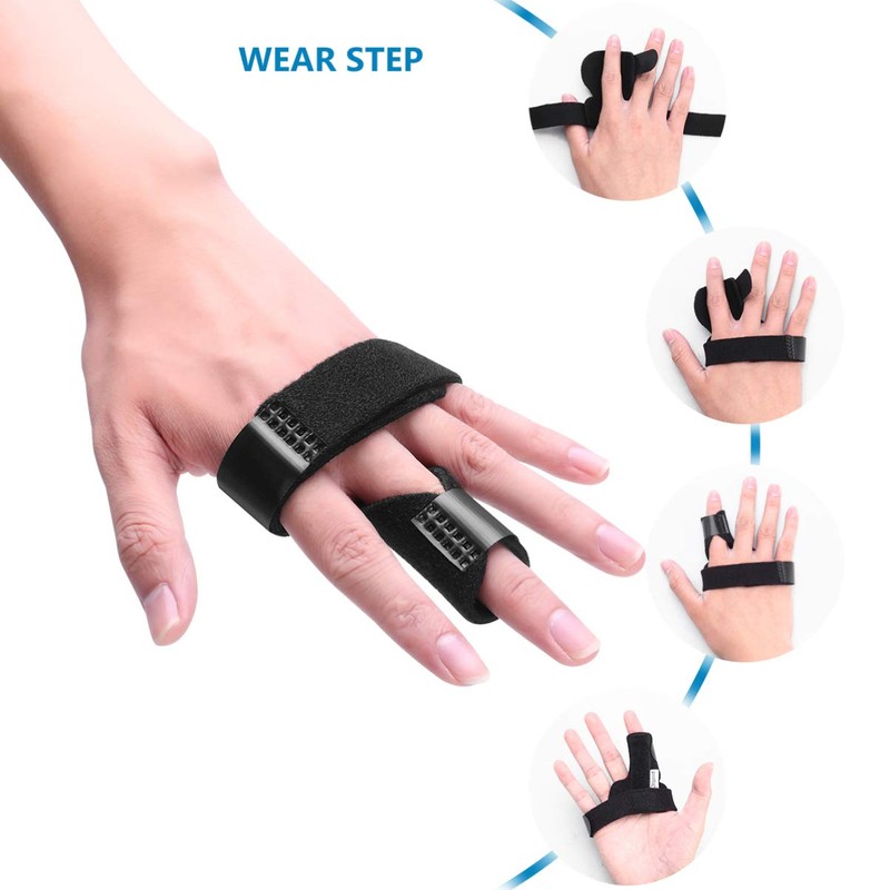 CLISPEED Trigger Finger Splint Finger Splint Support Adjustable Fixing Belt