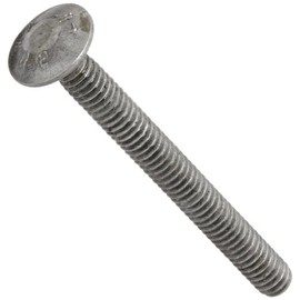 Steel Carriage Bolt, Grade 2, Hot-Dipped Galvanized Finish, Square Neck, Round Head, Meets ASME B18.5/ASTM A307, 7" Length, Partially Threaded, 1/2"-13 UNC Threads (Pack of 10)