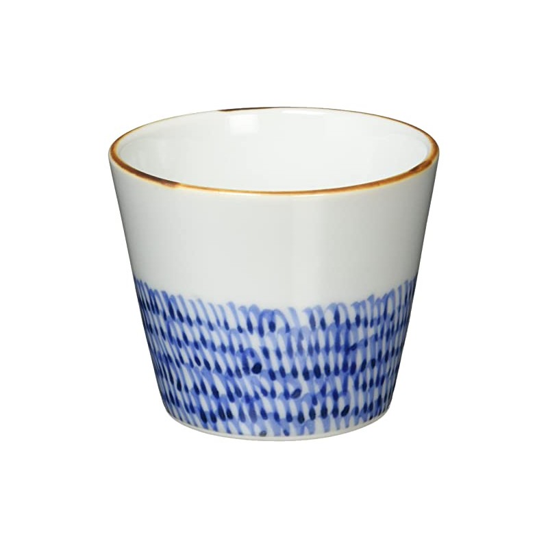 Yoshida Ware 60437 Aochen Pottery, Buckwheat Porch, Japanese Arabesque