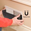 DGQ Unbreakable Air Deflector 8" to 12" Black Adjustable Heat