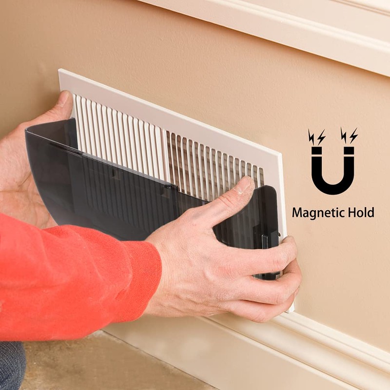 DGQ Unbreakable Air Deflector 8" to 12" Black Adjustable Heat