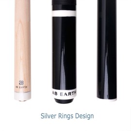 AB Earth Heavy 3-Piece Jump Break Cue 19oz/20oz/21oz/23oz/25oz/28oz (Black, 23oz)