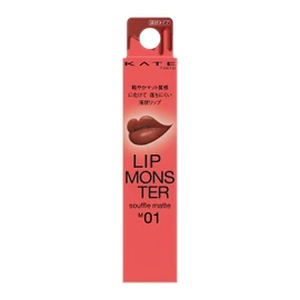 KATE Lip Monster Souffle Matte M01 Deep Crimson Darkness, 1 Unit (x1)
