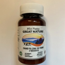 Blue Poppy / Great Nature  / Shao Fu Zhu Yu Tang /90 Caplets MFG 08/23 EXP 08/28